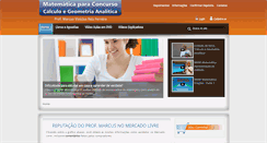 Desktop Screenshot of matematicaparaconcurso.com